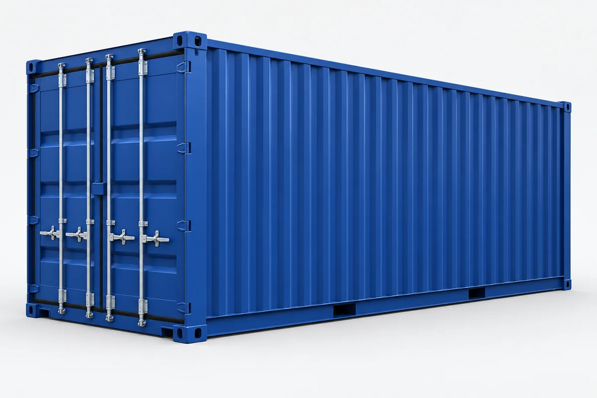 Illustration eines 20-Fuß-Containers zur Modellauswahl